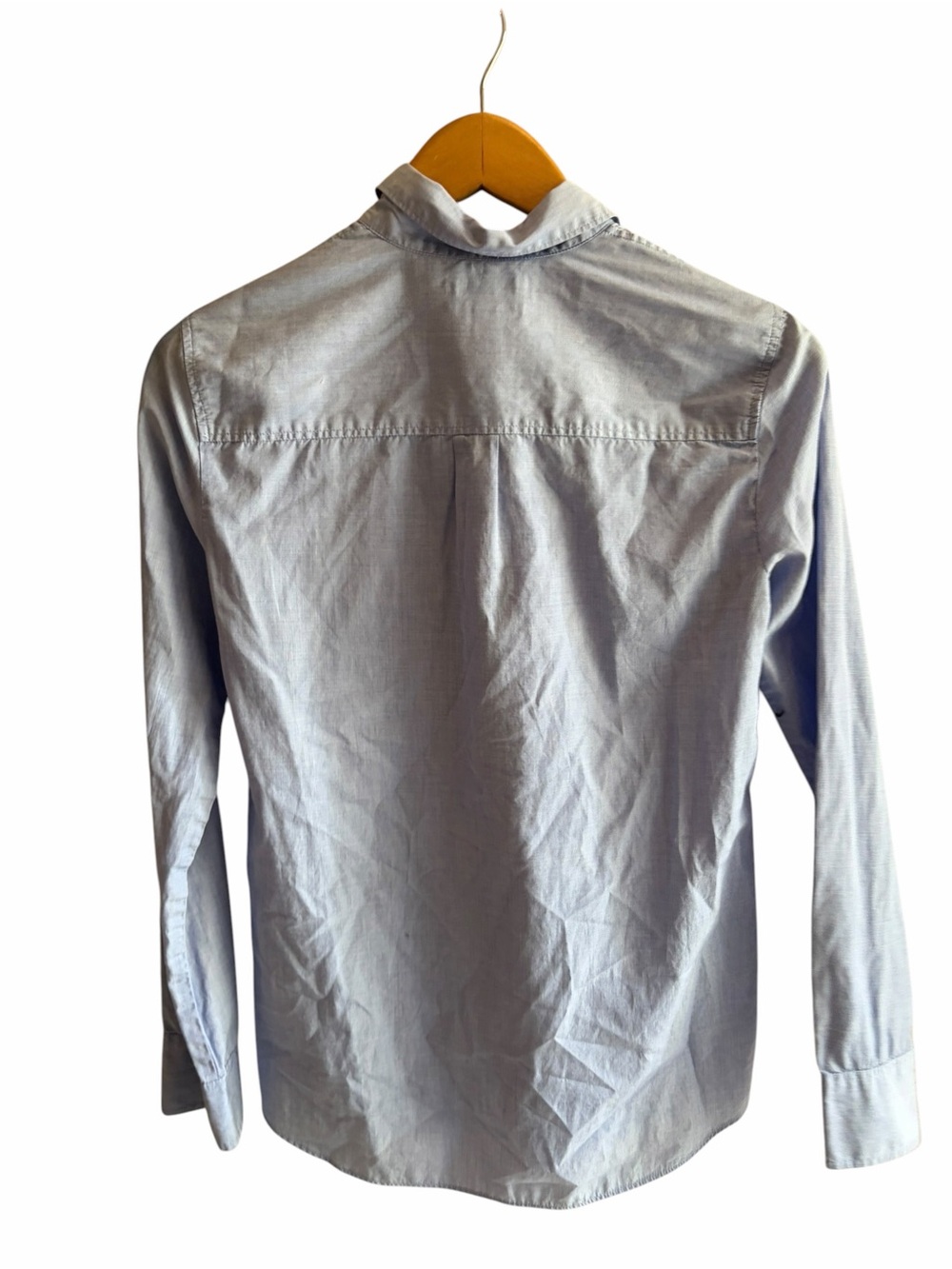 J. Crew Classic Boy Shirt French Blue End On End Cotton - Picture 5 of 8